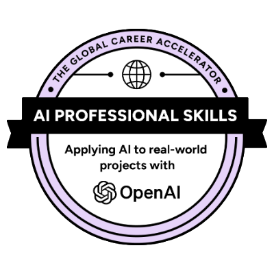 AI Professional Skills certification badge