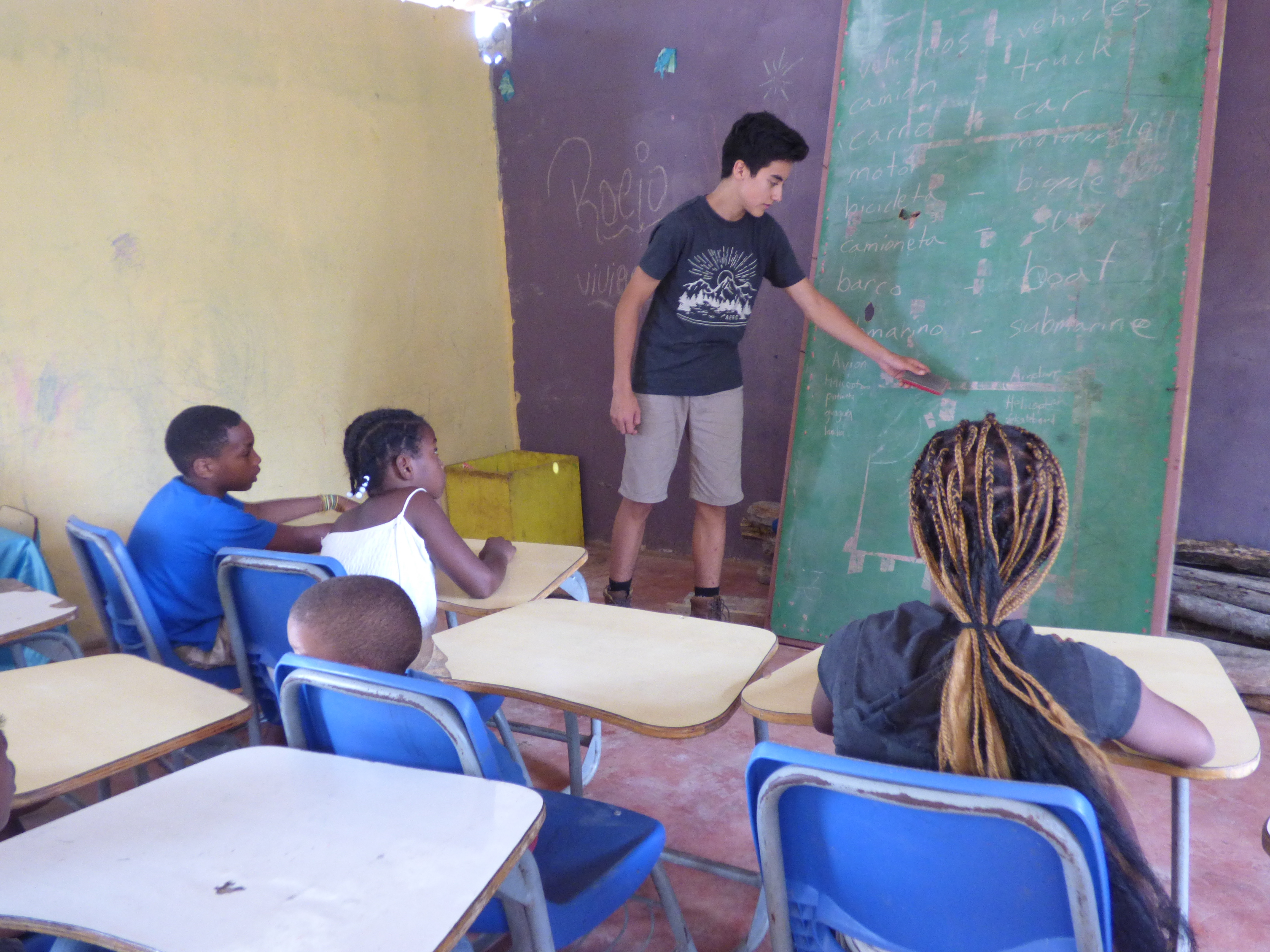 Teaching at DR center - second view