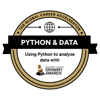 Python and Data certification badge